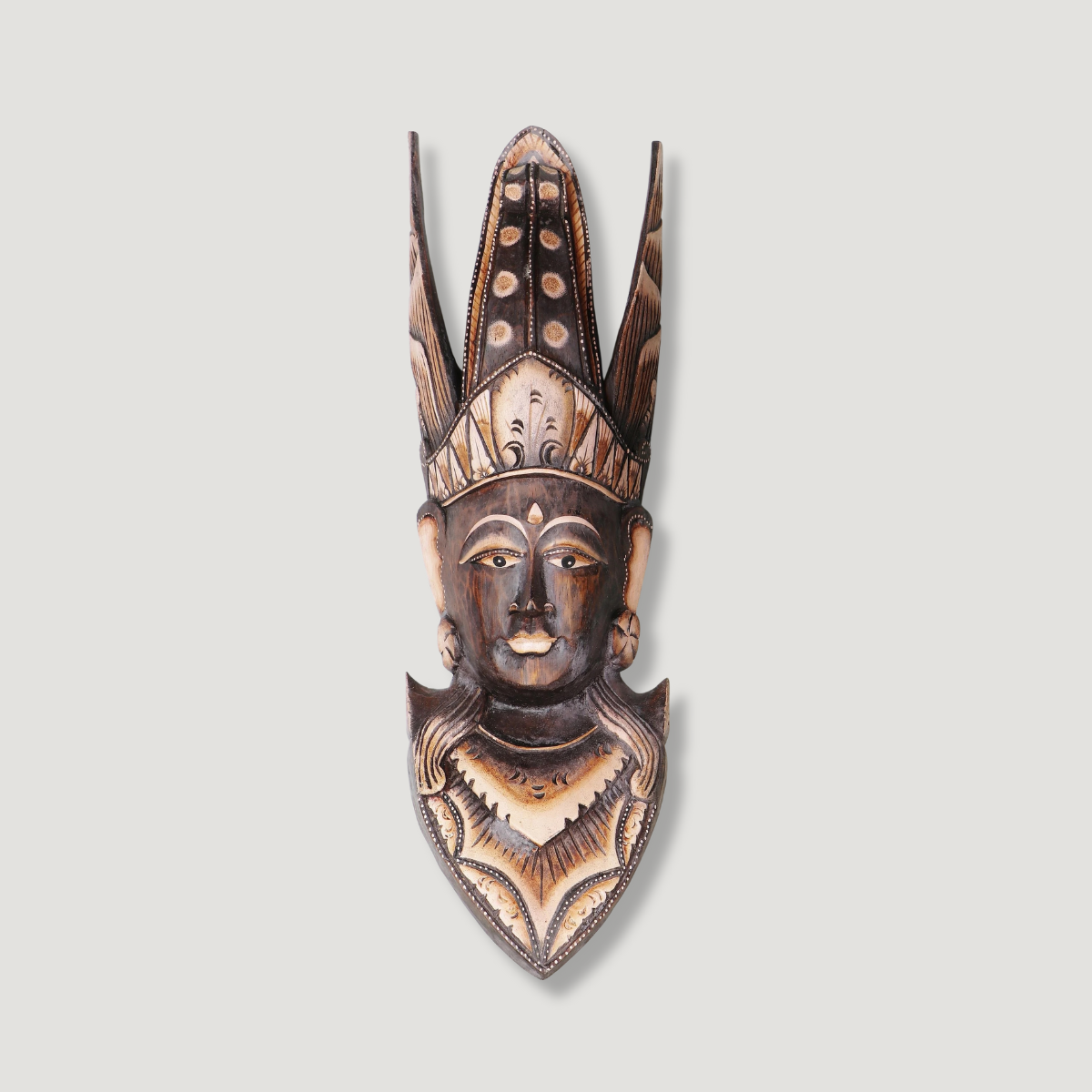 Dřevěná dekorace africký král - Ubu