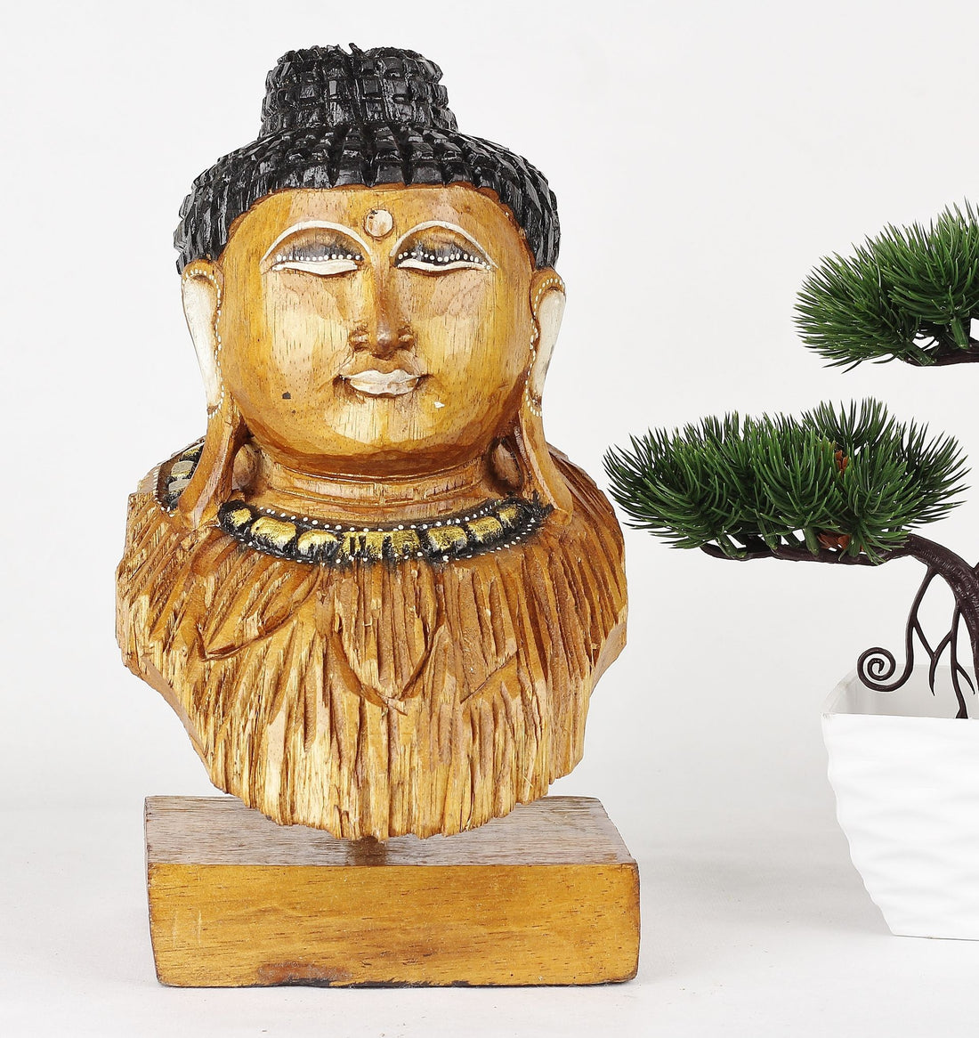 Dřevěná Dekorace Buddha