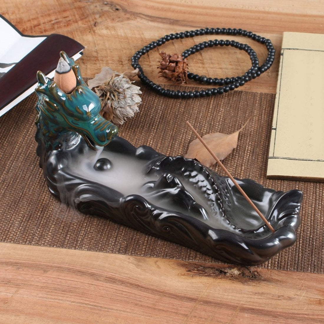 Stojan na vonné kužely - Tekoucí dým - Fin Fang 2
